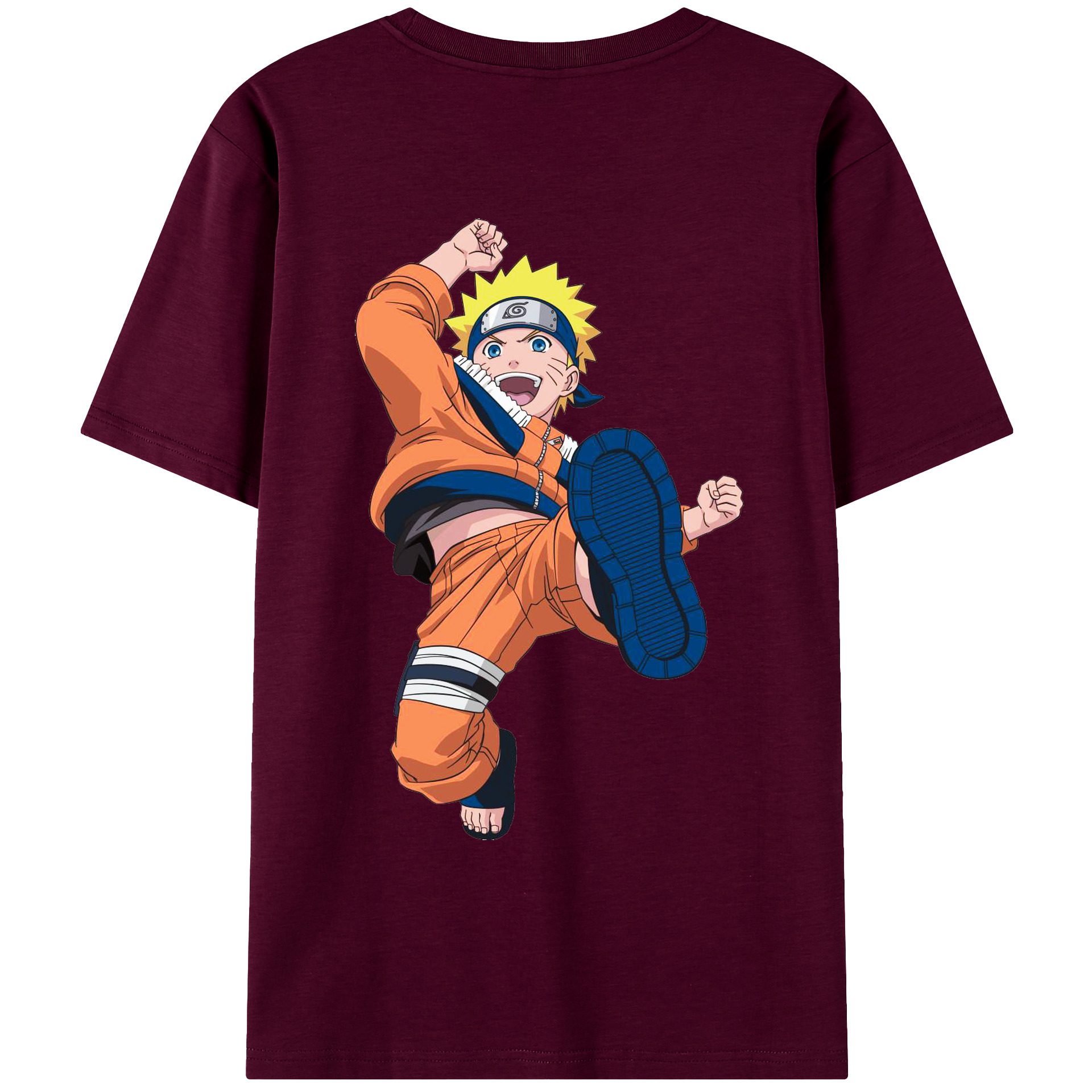 （画像用） NARUTO -ナルト- うずまき ナルト Uzumaki Naruto レディース半袖Tシャツ(バックプリント)